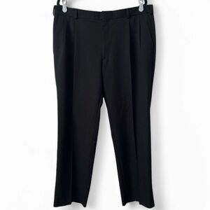 Dockers Pleated Dress Pants Hook Eye Size 38x30 Black Slacks Trousers Unisex